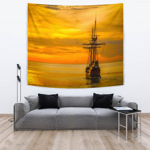 TAPESTRY SHIP AT SEA