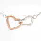 "Sail with God" Interlocking Heart Necklace