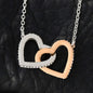"Sail with God" Interlocking Heart Necklace