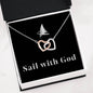 "Sail with God" Interlocking Heart Necklace