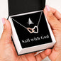 "Sail with God" Interlocking Heart Necklace