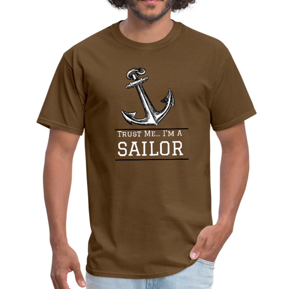 Nautical/Anchor/Sailor - Workwear T-Shirt - brown
